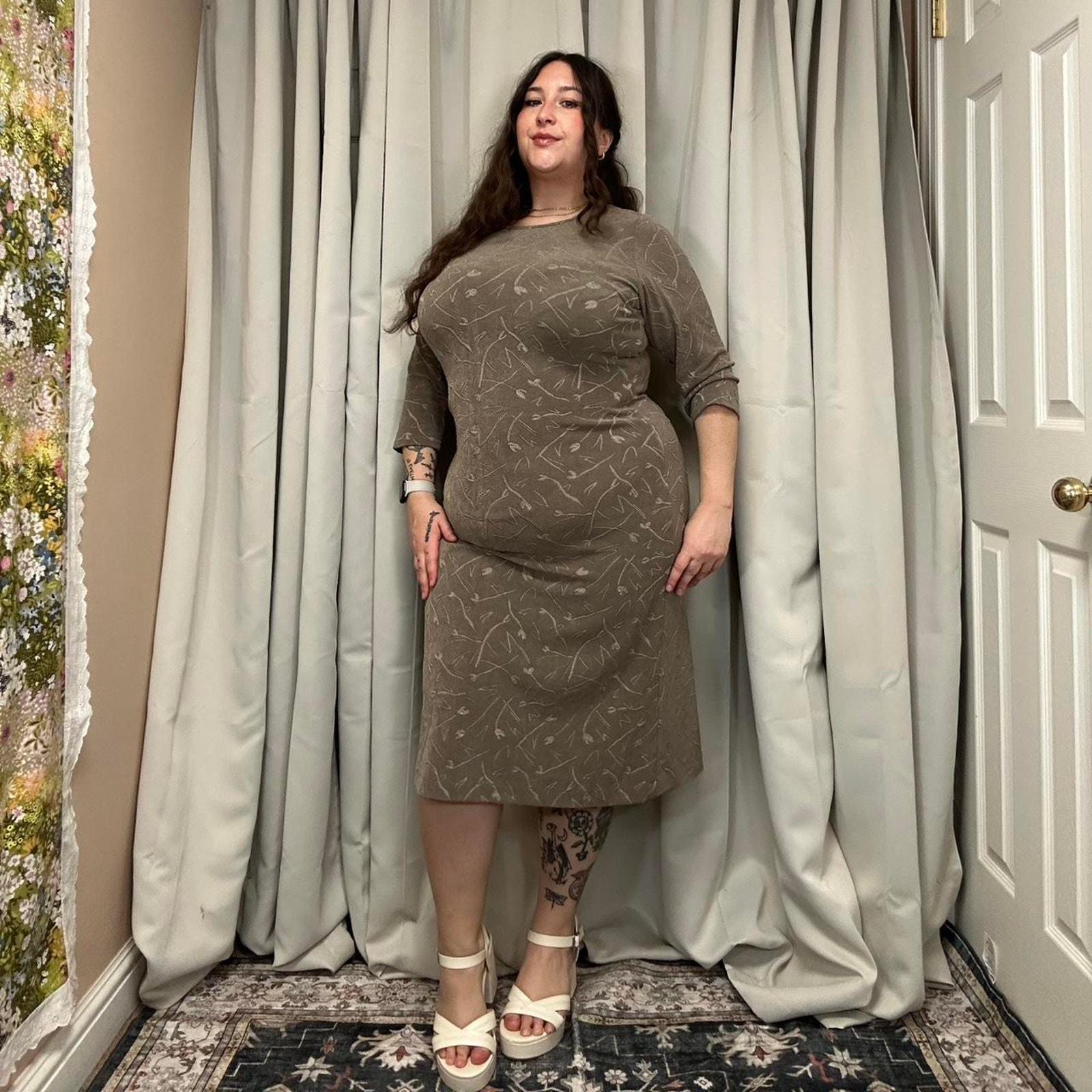 Olive Green Dress Plus Size - Etsy