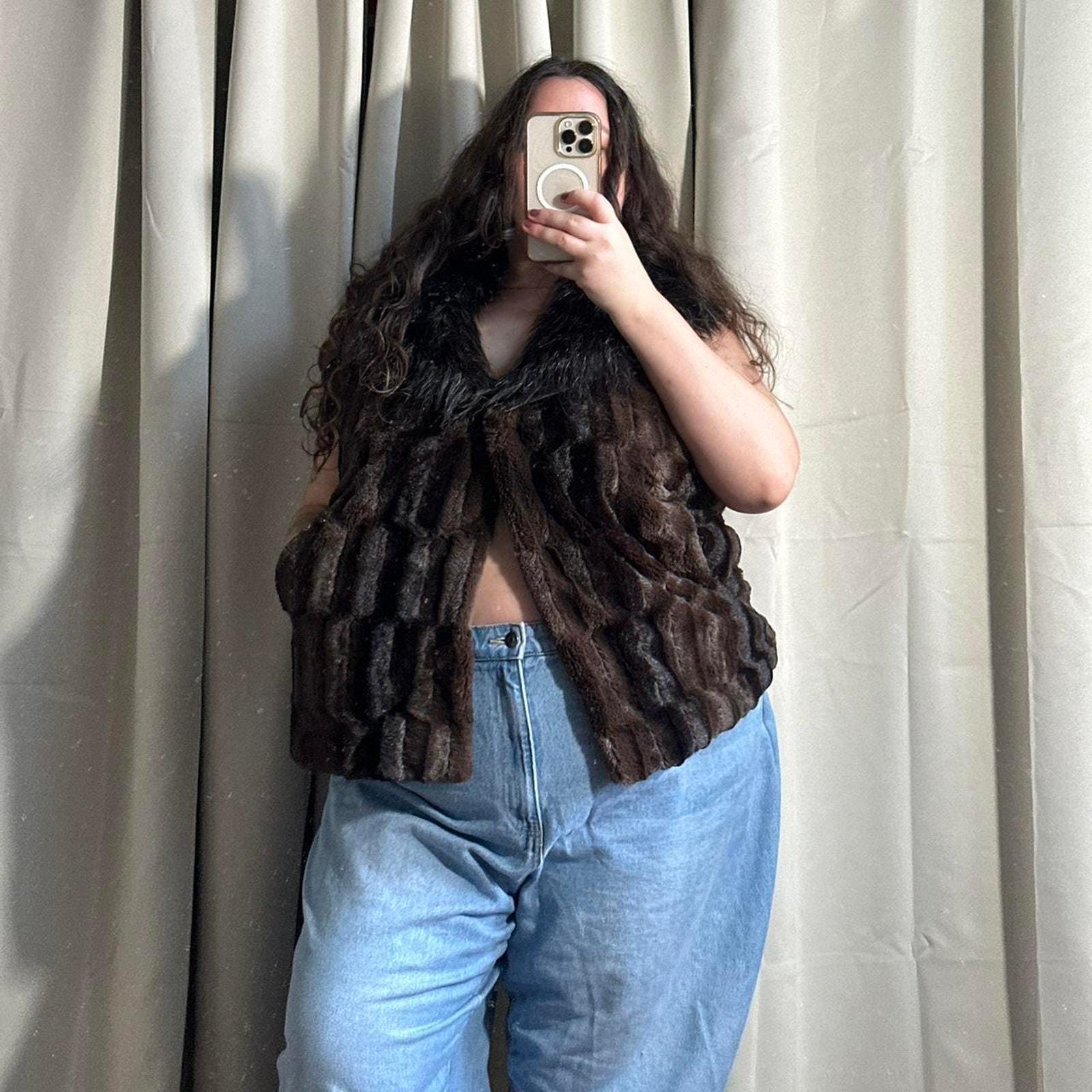 Plus Size Fur Vest - Etsy