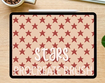 Procreate Star Brush, Pattern Brush (Digital File)