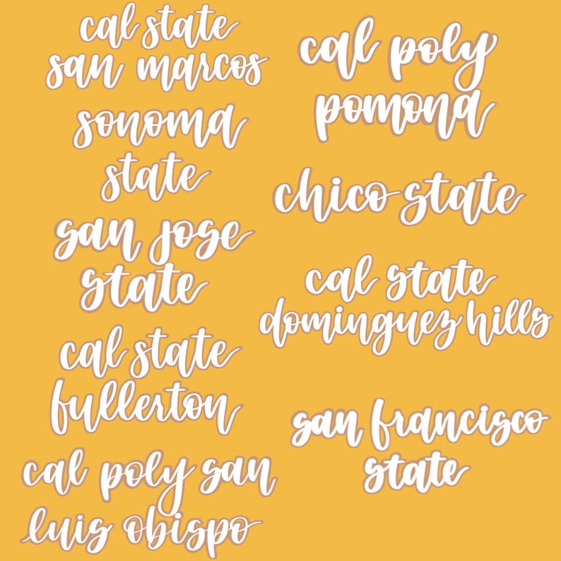 Cal State La Sticker Pastel Floral Cal State Sticker: Waterproof Laptop Decal, San Diego ...