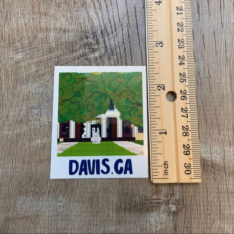 Davis CA Photo Sticker: Weatherproof Laptop Decal - Etsy