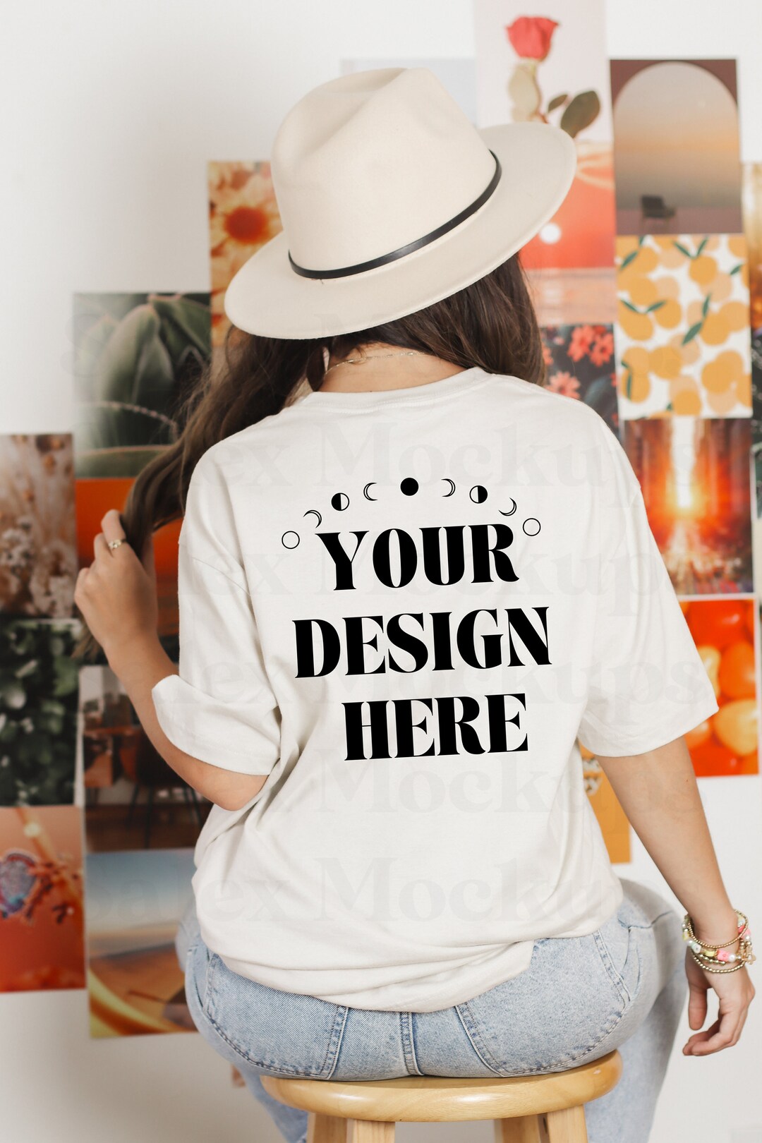 Back of Sand Gildan Mockup Gildan Sand Mockup Gildan 5000 Etsy