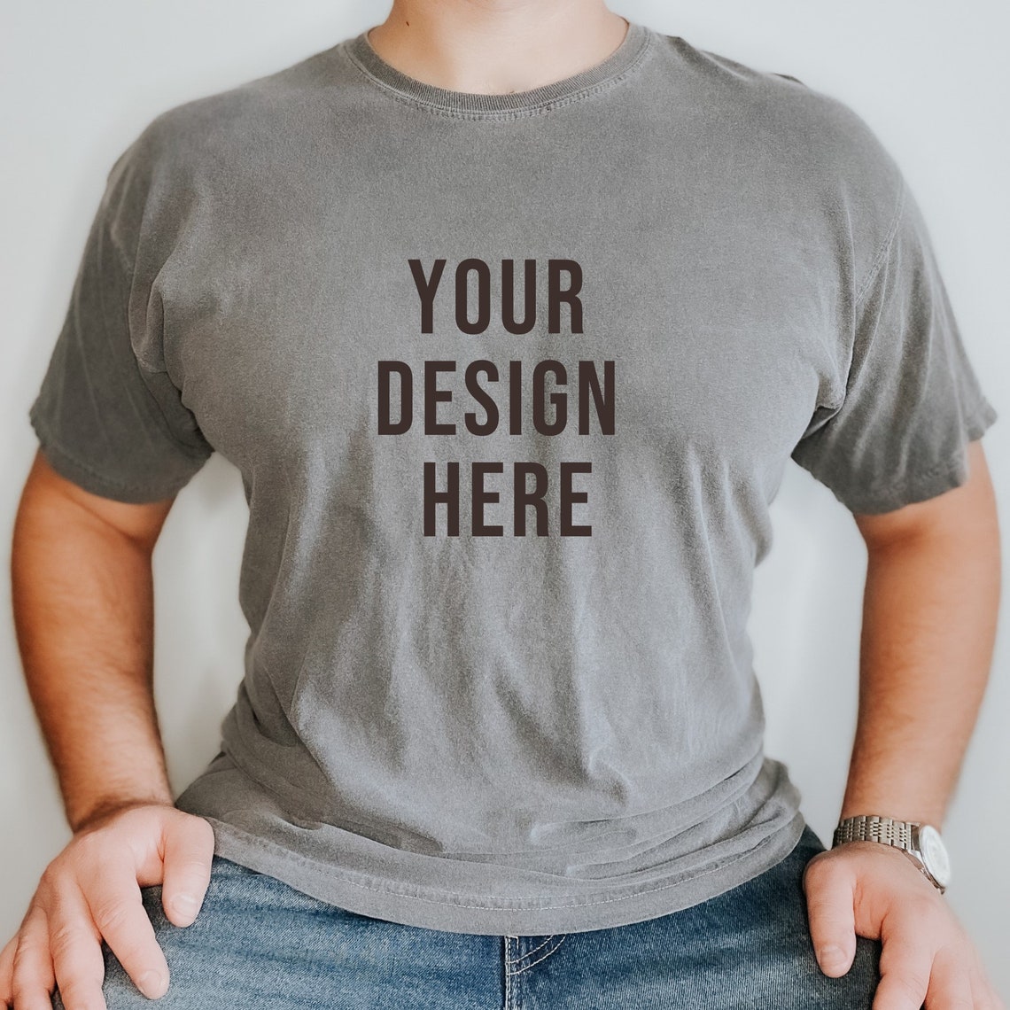 Download Man Comfort Colors Mockup Gray Comfort Colors Mockup Comfort | Etsy