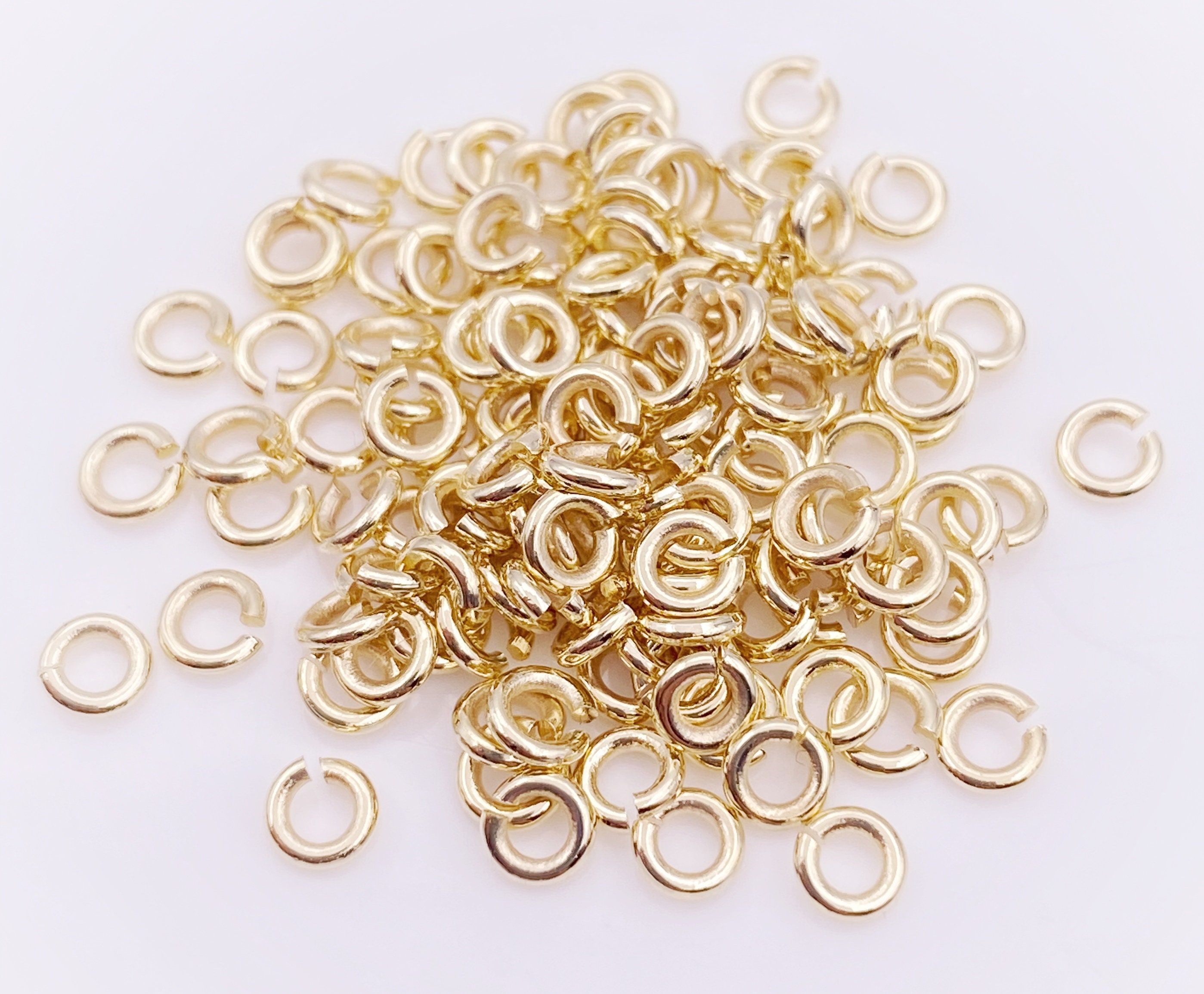 9ct Gold Jump Rings 3mm 4mm 5mm 6mm | Solid Heavy Open 375 Yellow Gold O Rings For Repair Jewellery Making Findings - Israel - Foto 5