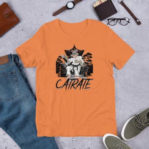 Catrate Cat lover and karate lover t-shirt for martial arts and cat lovers