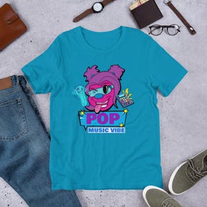 Pop Music Vibes T-Shirt is the perfect music t-shirt gift for the pop music lover, DJ, music producer, or singer