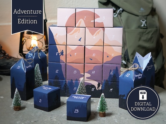 Advent Calendar adventure to Print, Cut Out & Fill, 25 Boxes Incl.  Instructions as Digital Download in A4 and US Letter - Etsy