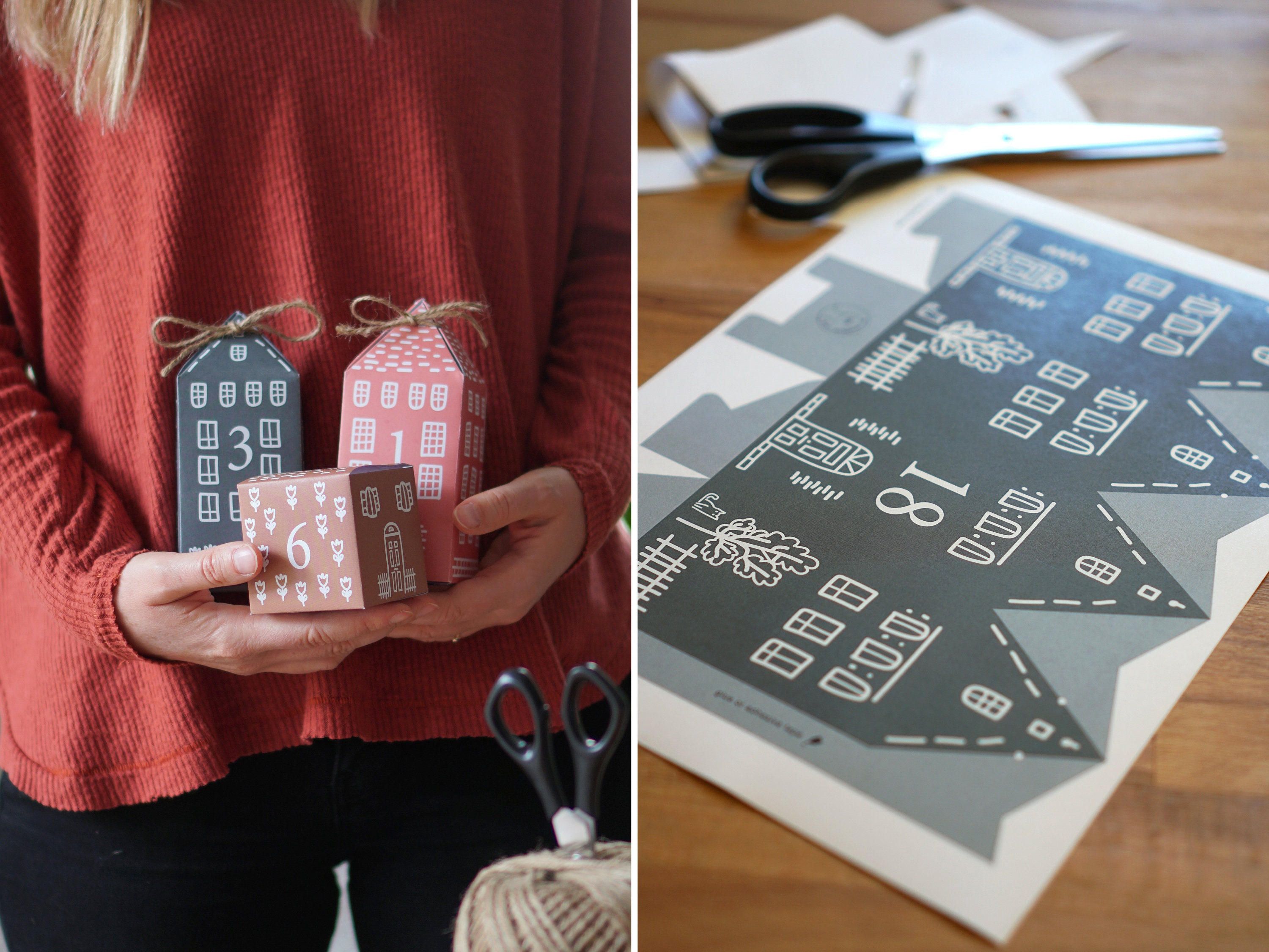 Advent Calendar Amsterdam to print cut out & Etsy