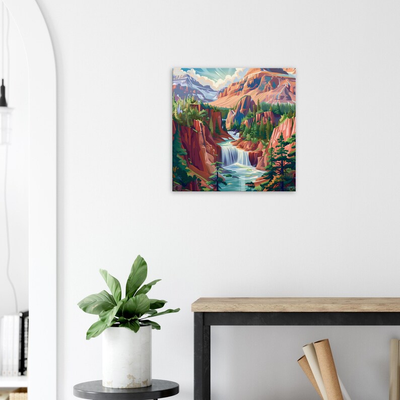 Glacier National Park Digital Printable Art File Landscape Landmark ...