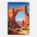 Arches National Park Digital Printable Art File Landscape Landmark Wall ...