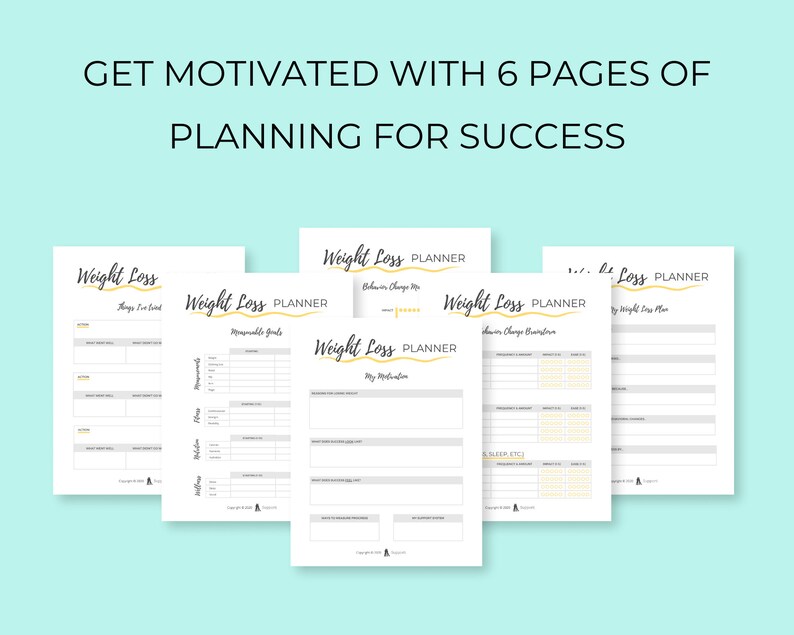 Weight Loss Planner Printable, Weight Loss Motivation, Weight Loss ...