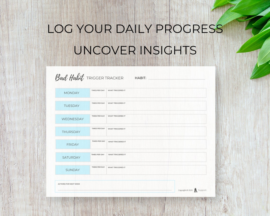 Habit Tracker, Break Habit, Trigger Tracker, Break Bad Habits