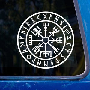 Vegvisir Vinyl Sticker -  Car Decal Guidance Symbol
