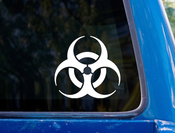 Biohazard Symbol vinyl sticker decal | Etsy