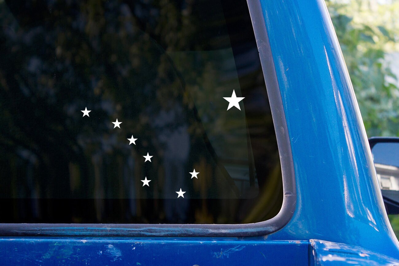 thumbnail image 2 of Alaska State Shaped Flag Sticker – Vinyl Decal – AK 2 of 6
