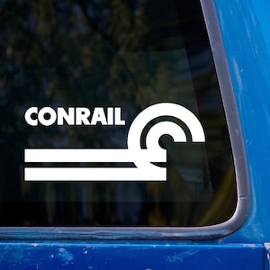 Conrail Logo Vinyl Sticker - Conrail Railroad Decal