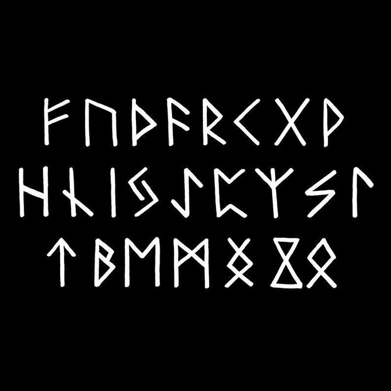 Cut Back Runes Set of 24 Runes Vinyl Stickers - Norse Rune Decals - Viking Die Cut - Etsy
