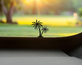 Little Palm Tree Easter Egg Vinyl Sticker - Tiny Hidden Car Windshield Decal