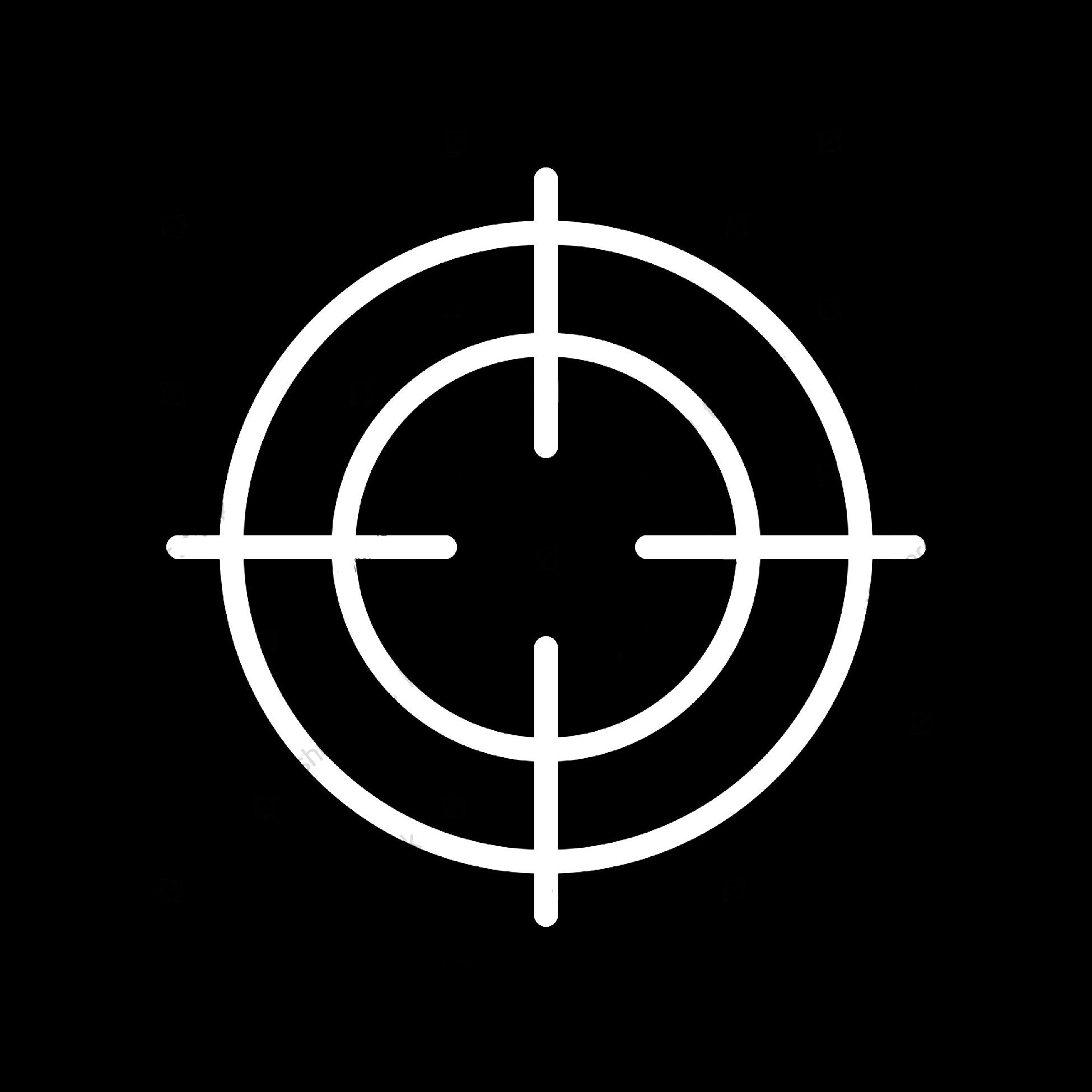 Crosshairs vinyl sticker decal Etsy