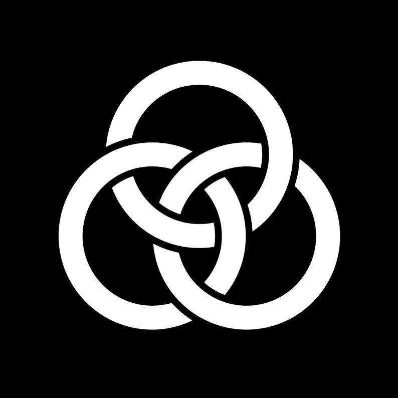 Borromean Rings Vinyl Sticker Decal, Norse Symbol - Etsy