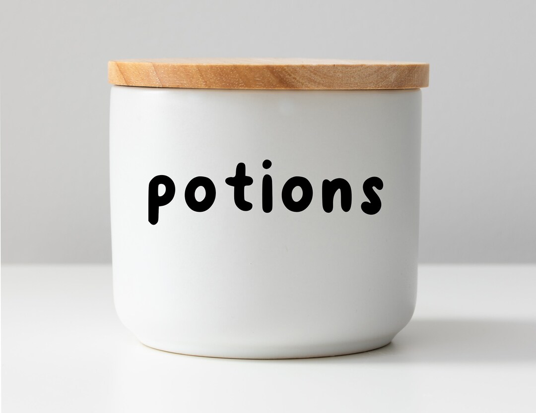 Potions Jar Label - Witch Potion Decal Sticker - Etsy