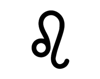 Leo Zodiac Symbol Decal
