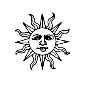 Apollo Sun Decal - Greek Mythology