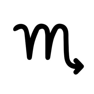 Scorpio Zodiac Symbol Decal