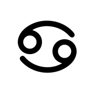 Cancer Zodiac Symbol Decal