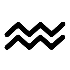 Naklejka zodiaku Wodnik