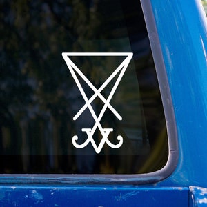 Sigil of Lucifer Vinyl Sticker Decal - Occult Symbol Satanism