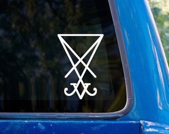 Sigil of Lucifer Vinyl Sticker Decal - Occult Symbol Satanism