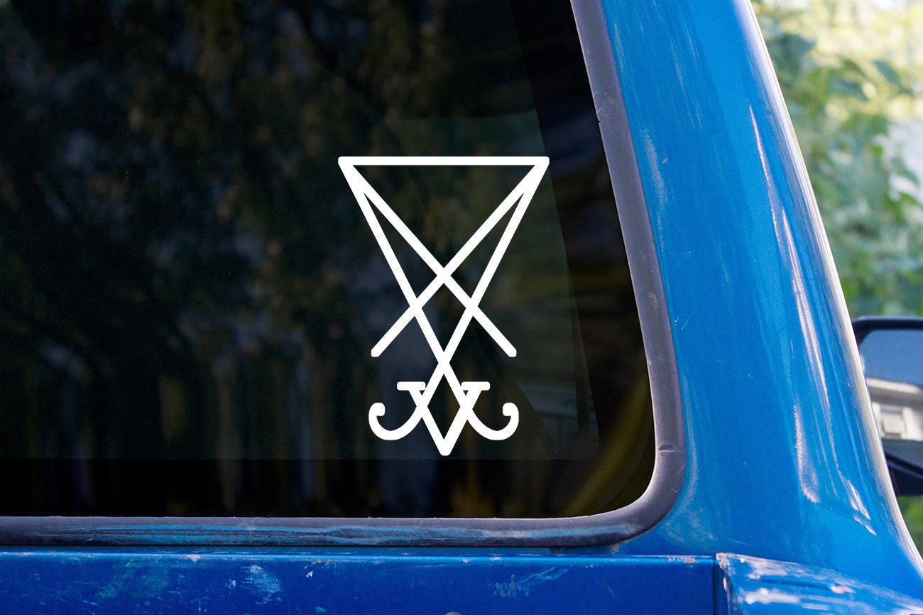 Sigil of Lucifer Vinyl Sticker Decal - Occult Symbol Satanism