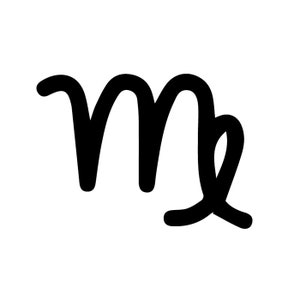 Virgo Zodiac Symbol Decal