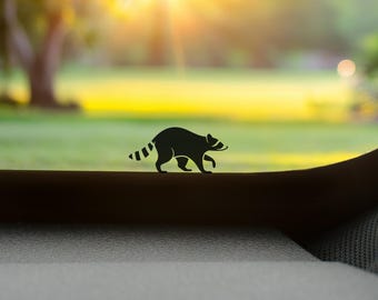 Mini Waschbär Vinyl Aufkleber - Kleiner Osterei Auto Aufkleber