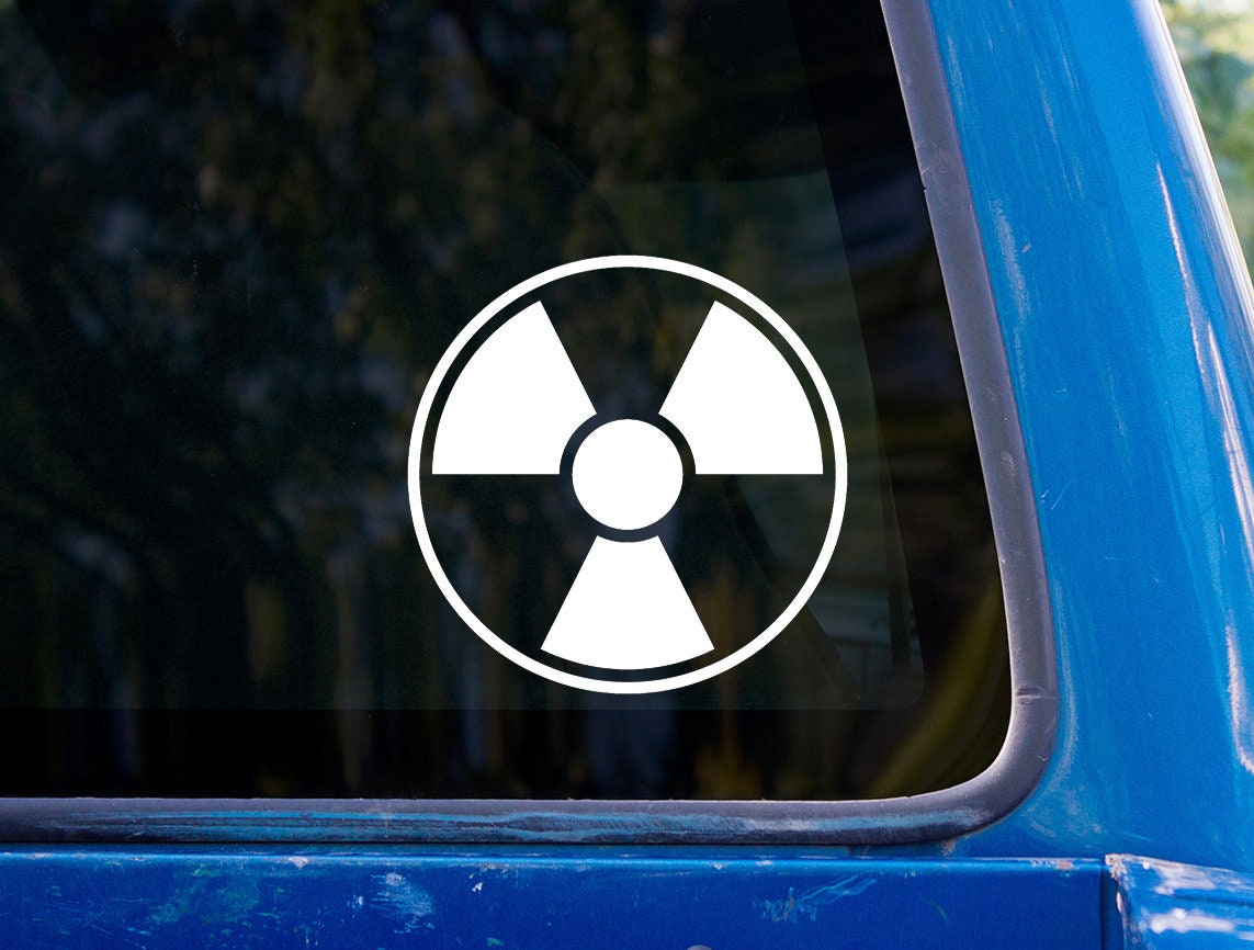 Nuclear Reactor Sticker Nuclear Symbol Vinyl Sticker Decal - Etsy
