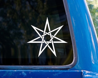 Elven Star Vinyl Sticker Decal - 7 Point Symbol