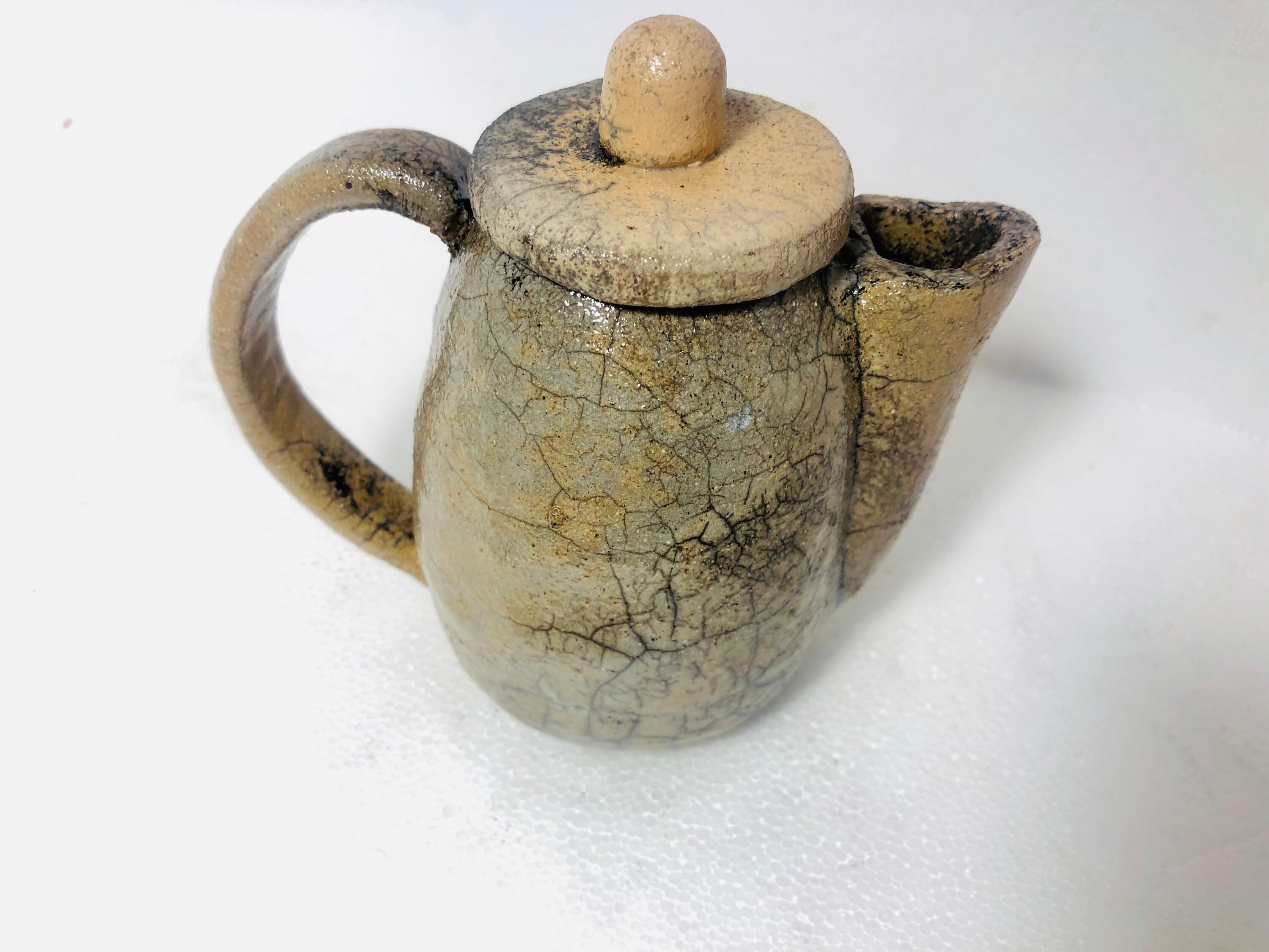 Small Raku teapot Raku ceramic teapot Etsy