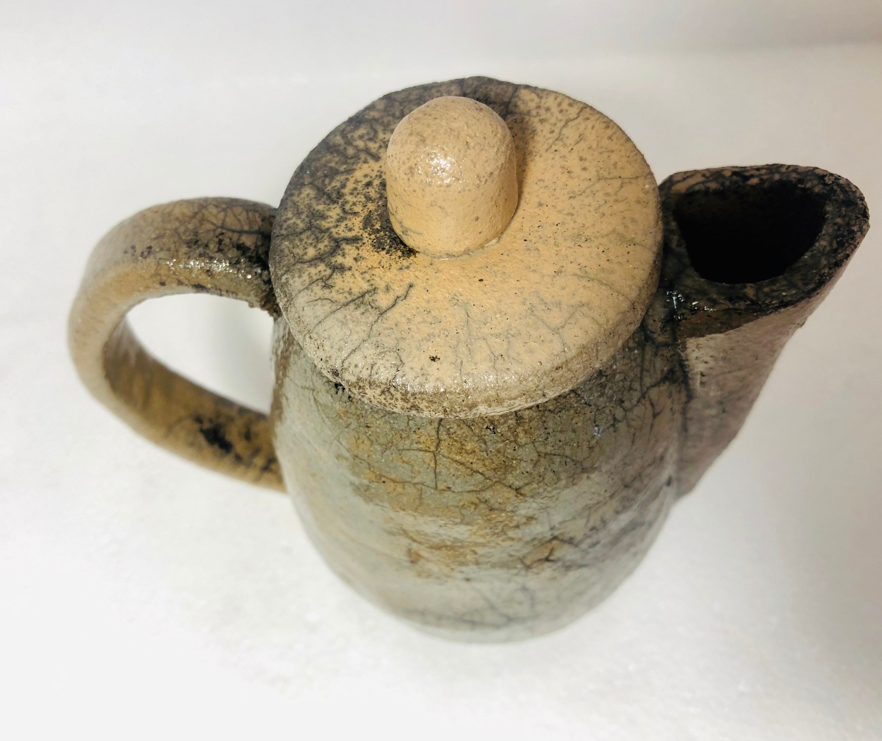 Small Raku teapot Raku ceramic teapot Etsy