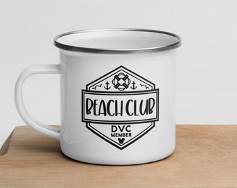 Caneca esmaltada para membros do DVC: Beach Club Villas