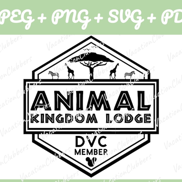 DVC Animal Kingdom Lodge Chest Logo (Jpeg+Png+Svg+Pdf)