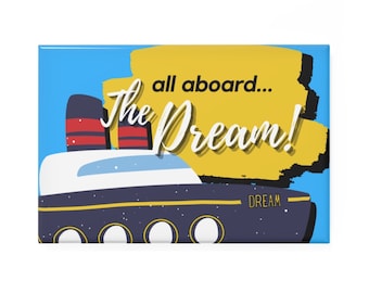 Disney Cruise Line - Rectangle Magnets - Disney Dream (Available in 1 or 10 pcs - Perfect Fish Extender Gifts!)