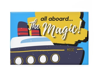 Disney Cruise Line - Rectangle Magnets - Disney Magic (Available in 1 or 10 pcs - Perfect Fish Extender Gifts!)