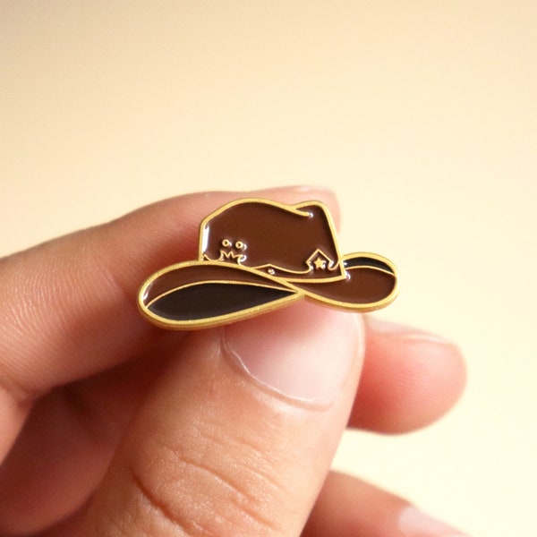 Cowboy Hat Soft Enamel Pin Badge - Country Music Lovers - Western - Cowgirl