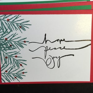 10 cartões de Natal variados