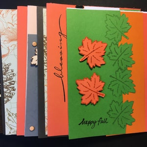 10 cartes d’automne faites à la main