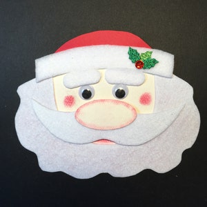 10 cartões de Natal do Papai Noel feitos à mão
