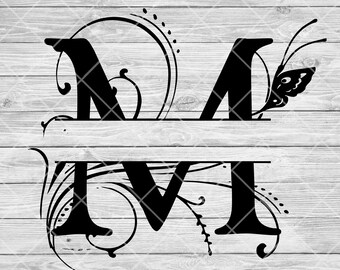 Download Script Letter M Etsy