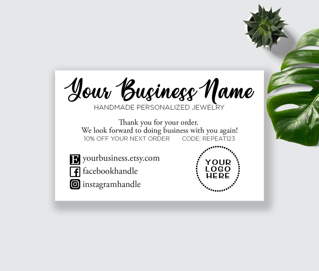 64 Thank You Business Insert Card Appreciation Cards - Etsy