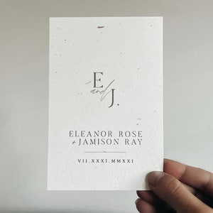 The Eleanor Save The Date | Minimalist Save The Date | Boho Save The Date